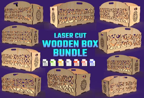 Download Decorative Box Laser Cut Wooden Tray 03 - Premium Resources
