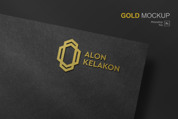 Download Gold Logo Mockup on Paper - Gold logo mockup Collection