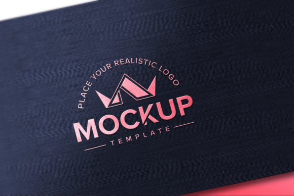 Download Gold Logo Mockup on Black Texture - Gold logo mockup Collection