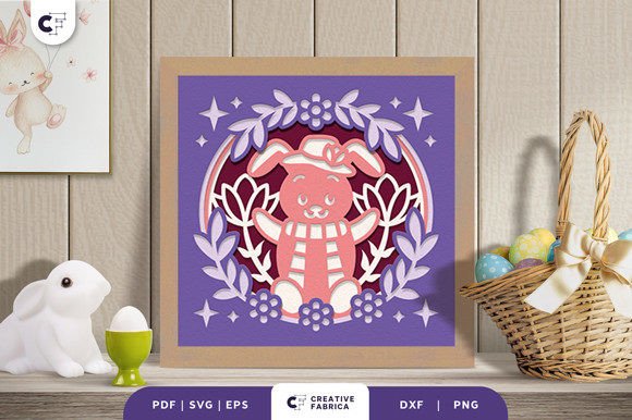 Download Vintage Easter Animal 3D Shadow Box SVG - Premium Resources